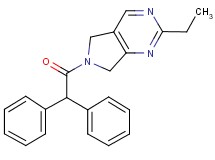 6-(diphenylacetyl)-2-ethyl-6,7-dihydro-5H-pyrrolo[3,4-d]pyrimidine