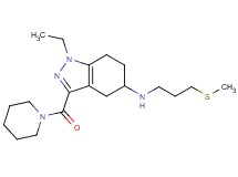 1-ethyl-N-[3-(methylthio)propyl]-3-(1-piperidinylcarbonyl)-4,5,6,7-tetrahydro-1H-indazol-5-amine