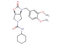 (3aS*,6aR*)-N-cyclohexyl-3-(3,4-dimethoxybenzyl)-2-oxohexahydro-5H-pyrrolo[3,4-d][1,3]oxazole-5-carboxamide