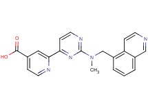 2-{2-[(isoquinolin-5-ylmethyl)(methyl)amino]pyrimidin-4-yl}isonicotinic acid