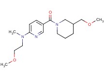 N-(2-methoxyethyl)-5-{[3-(methoxymethyl)-1-piperidinyl]carbonyl}-N-methyl-2-pyridinamine