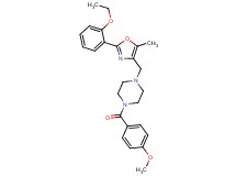 1-{[2-(2-ethoxyphenyl)-5-methyl-1,3-oxazol-4-yl]methyl}-4-(4-methoxybenzoyl)piperazine