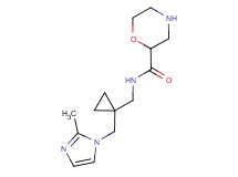 N-({1-[(2-methyl-1H-imidazol-1-yl)methyl]cyclopropyl}methyl)morpholine-2-carboxamide