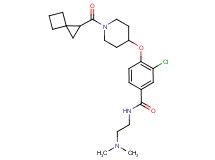 3-chloro-N-[2-(dimethylamino)ethyl]-4-{[1-(spiro[2.3]hex-1-ylcarbonyl)-4-piperidinyl]oxy}benzamide