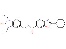 2-cyclohexyl-N-[(1,3-dimethyl-2-oxo-2,3-dihydro-1H-benzimidazol-5-yl)methyl]-1,3-benzoxazole-6-carboxamide