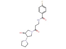 4-fluoro-N-{3-[(3'S*,4'S*)-4'-hydroxy-1,3'-bipyrrolidin-1'-yl]-3-oxopropyl}benzamide