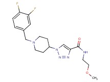 1-[1-(3,4-difluorobenzyl)-4-piperidinyl]-N-(2-methoxyethyl)-1H-1,2,3-triazole-4-carboxamide