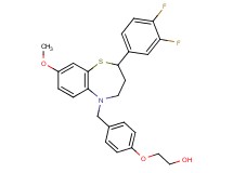 2-(4-{[2-(3,4-difluorophenyl)-8-methoxy-3,4-dihydro-1,5-benzothiazepin-5(2H)-yl]methyl}phenoxy)ethanol