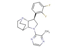 (2R*,3S*,6R*)-3-(2,3-difluorophenyl)-5-(3-methyl-2-pyrazinyl)-1,5-diazatricyclo[5.2.2.0~2,6~]undecane