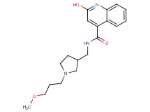 2-hydroxy-N-{[1-(3-methoxypropyl)-3-pyrrolidinyl]methyl}-4-quinolinecarboxamide