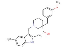 [1-[(2,5-dimethyl-1H-indol-3-yl)methyl]-3-(3-methoxybenzyl)-3-piperidinyl]methanol