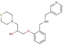 1-(2-{[(3-pyridinylmethyl)amino]methyl}phenoxy)-3-(4-thiomorpholinyl)-2-propanol