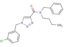 N-benzyl-N-butyl-1-(3-chlorobenzyl)-1H-1,2,3-triazole-4-carboxamide