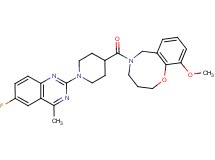 5-{[1-(6-fluoro-4-methyl-2-quinazolinyl)-4-piperidinyl]carbonyl}-10-methoxy-3,4,5,6-tetrahydro-2H-1,5-benzoxazocine
