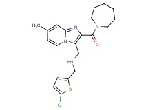 1-[2-(1-azepanylcarbonyl)-7-methylimidazo[1,2-a]pyridin-3-yl]-N-[(5-chloro-2-thienyl)methyl]methanamine