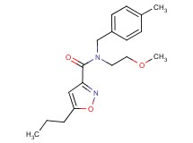 N-(2-methoxyethyl)-N-(4-methylbenzyl)-5-propylisoxazole-3-carboxamide