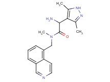 2-amino-2-(3,5-dimethyl-1H-pyrazol-4-yl)-N-(isoquinolin-5-ylmethyl)-N-methylacetamide