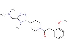 1-(5-{1-[(2-methoxyphenyl)acetyl]piperidin-4-yl}-4-methyl-4H-1,2,4-triazol-3-yl)-N,N-dimethylmethanamine