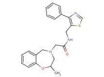 2-(2-methyl-2,3-dihydro-1,4-benzoxazepin-4(5H)-yl)-N-[(4-phenyl-1,3-thiazol-5-yl)methyl]acetamide