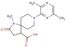 8-(3,6-dimethylpyrazin-2-yl)-1-methyl-2-oxo-1,8-diazaspiro[4.5]decane-4-carboxylic acid