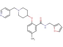 N-(2-furylmethyl)-5-methyl-2-{[1-(4-pyridinylmethyl)-4-piperidinyl]oxy}benzamide