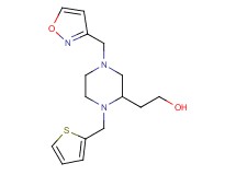 2-[4-(3-isoxazolylmethyl)-1-(2-thienylmethyl)-2-piperazinyl]ethanol