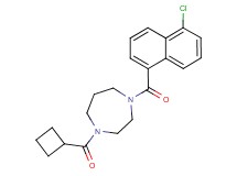 1-(5-chloro-1-naphthoyl)-4-(cyclobutylcarbonyl)-1,4-diazepane