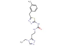 N-[2-(4-ethyl-4H-1,2,4-triazol-3-yl)ethyl]-N'-[5-(3-methylbenzyl)-1,3,4-thiadiazol-2-yl]urea