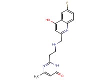 2-(2-{[(6-fluoro-4-hydroxyquinolin-2-yl)methyl]amino}ethyl)-6-methylpyrimidin-4(3H)-one