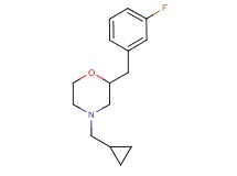 4-(cyclopropylmethyl)-2-(3-fluorobenzyl)morpholine