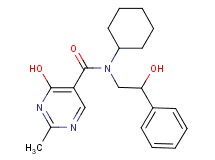 N-cyclohexyl-4-hydroxy-N-(2-hydroxy-2-phenylethyl)-2-methylpyrimidine-5-carboxamide