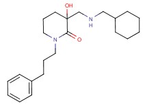 3-{[(cyclohexylmethyl)amino]methyl}-3-hydroxy-1-(3-phenylpropyl)piperidin-2-one