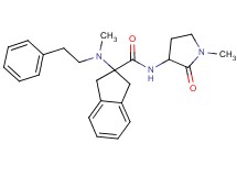 N-(1-methyl-2-oxo-3-pyrrolidinyl)-2-[methyl(2-phenylethyl)amino]-2-indanecarboxamide