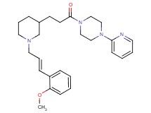 1-(3-{1-[(2E)-3-(2-methoxyphenyl)-2-propen-1-yl]-3-piperidinyl}propanoyl)-4-(2-pyridinyl)piperazine