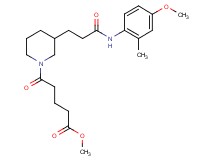 methyl 5-(3-{3-[(4-methoxy-2-methylphenyl)amino]-3-oxopropyl}-1-piperidinyl)-5-oxopentanoate