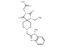 2-{1-ethyl-8-[(1-methyl-1H-benzimidazol-2-yl)methyl]-2,4-dioxo-1,3,8-triazaspiro[4.5]dec-3-yl}acetamide