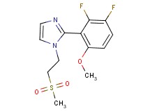 2-(2,3-difluoro-6-methoxyphenyl)-1-[2-(methylsulfonyl)ethyl]-1H-imidazole