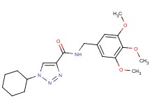 1-cyclohexyl-N-(3,4,5-trimethoxybenzyl)-1H-1,2,3-triazole-4-carboxamide