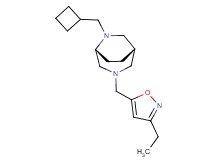 (1S*,5R*)-6-(cyclobutylmethyl)-3-[(3-ethyl-5-isoxazolyl)methyl]-3,6-diazabicyclo[3.2.2]nonane