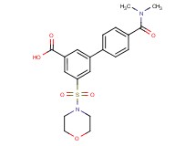 4'-[(dimethylamino)carbonyl]-5-(morpholin-4-ylsulfonyl)biphenyl-3-carboxylic acid