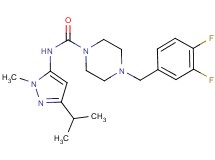 4-(3,4-difluorobenzyl)-N-(3-isopropyl-1-methyl-1H-pyrazol-5-yl)piperazine-1-carboxamide