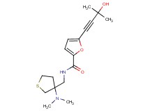 N-{[3-(dimethylamino)tetrahydro-3-thienyl]methyl}-5-(3-hydroxy-3-methylbut-1-yn-1-yl)-2-furamide