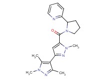 1,1',3',5'-tetramethyl-5-{[2-(2-pyridinyl)-1-pyrrolidinyl]carbonyl}-1H,1'H-3,4'-bipyrazole