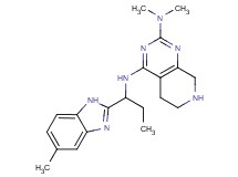 N~2~,N~2~-dimethyl-N~4~-[1-(5-methyl-1H-benzimidazol-2-yl)propyl]-5,6,7,8-tetrahydropyrido[3,4-d]pyrimidine-2,4-diamine