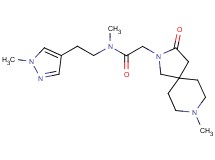 N-methyl-2-(8-methyl-3-oxo-2,8-diazaspiro[4.5]dec-2-yl)-N-[2-(1-methyl-1H-pyrazol-4-yl)ethyl]acetamide