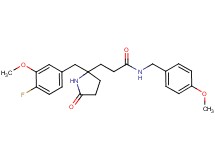3-[2-(4-fluoro-3-methoxybenzyl)-5-oxo-2-pyrrolidinyl]-N-(4-methoxybenzyl)propanamide