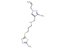 N-[(1-allyl-3-methyl-1H-pyrazol-4-yl)methyl]-3-[(5-methyl-1,3,4-thiadiazol-2-yl)thio]propan-1-amine