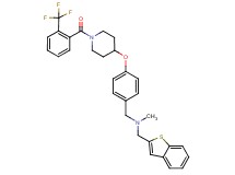 (1-benzothien-2-ylmethyl)methyl[4-({1-[2-(trifluoromethyl)benzoyl]-4-piperidinyl}oxy)benzyl]amine
