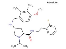 (4R)-N-[2-(2-fluorophenyl)ethyl]-1-isopropyl-4-[(4-methoxy-2,3-dimethylbenzyl)amino]-L-prolinamide