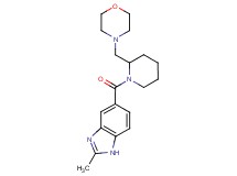 2-methyl-5-{[2-(4-morpholinylmethyl)-1-piperidinyl]carbonyl}-1H-benzimidazole